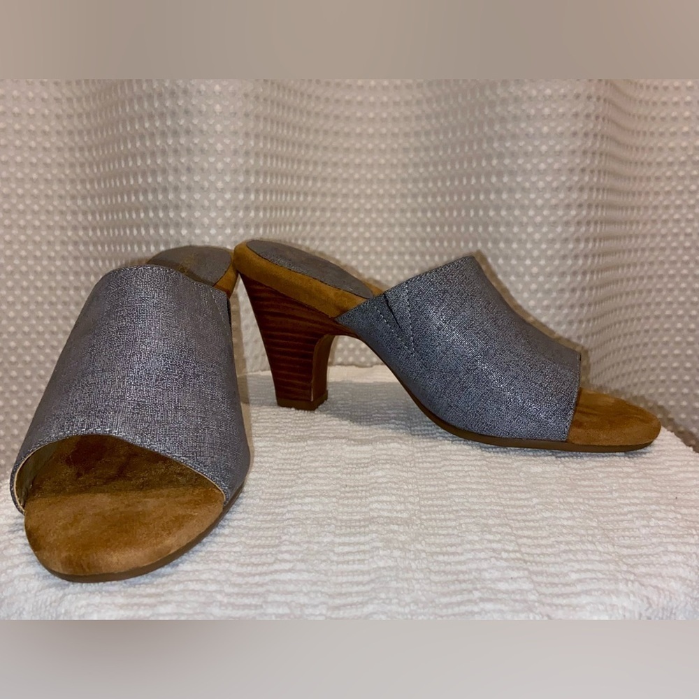 Women’s ALBERTO chunky heel mule‎ sandals